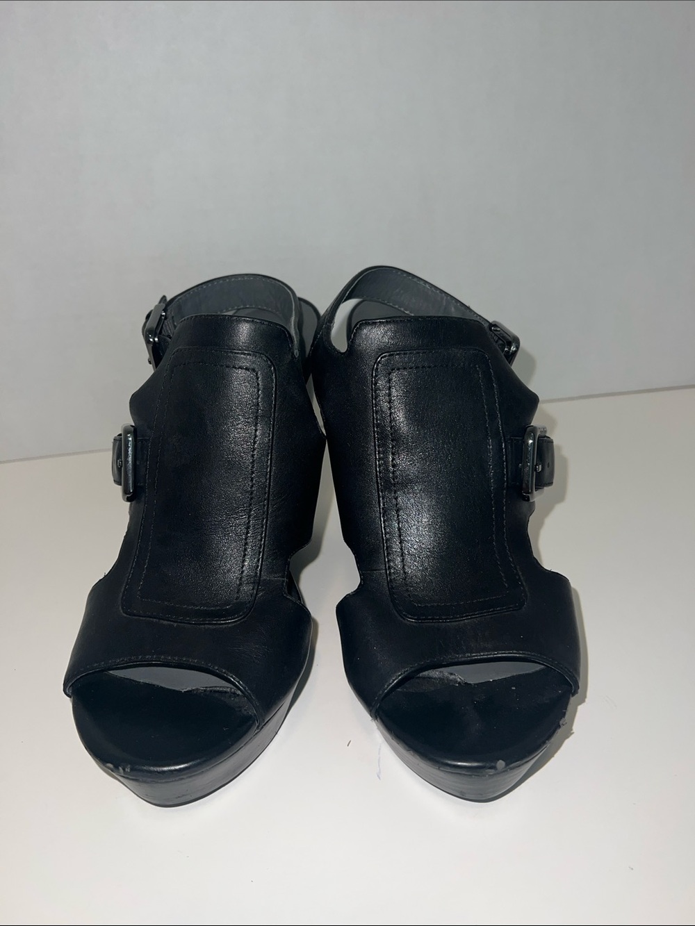 Leather Calvin Klein Wedges